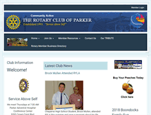 Tablet Screenshot of parkerrotary.org